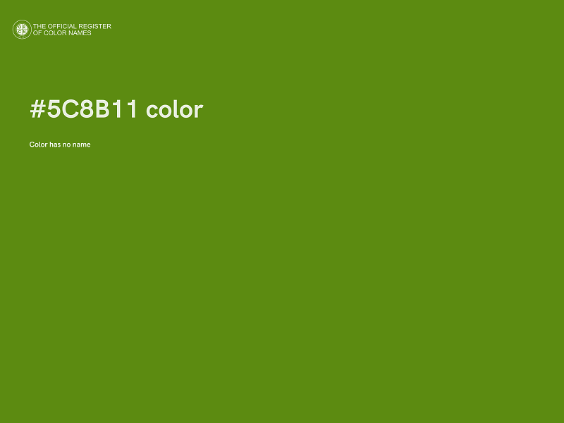 #5C8B11 color image