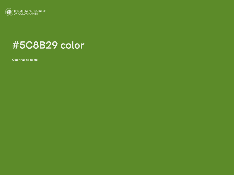 #5C8B29 color image