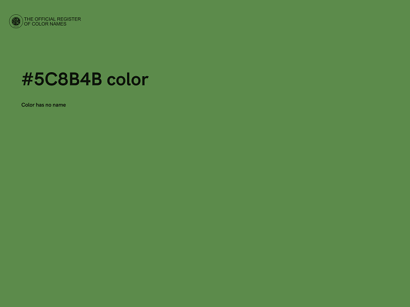#5C8B4B color image