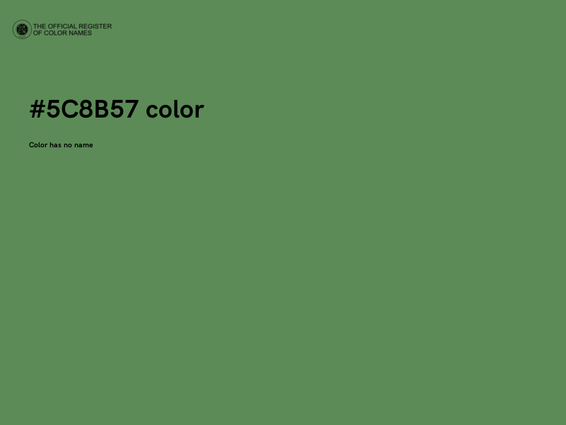 #5C8B57 color image