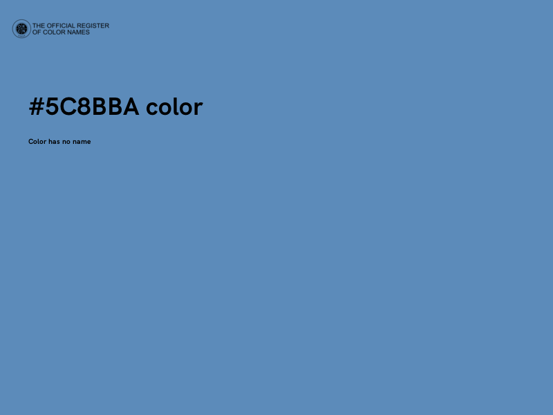 #5C8BBA color image