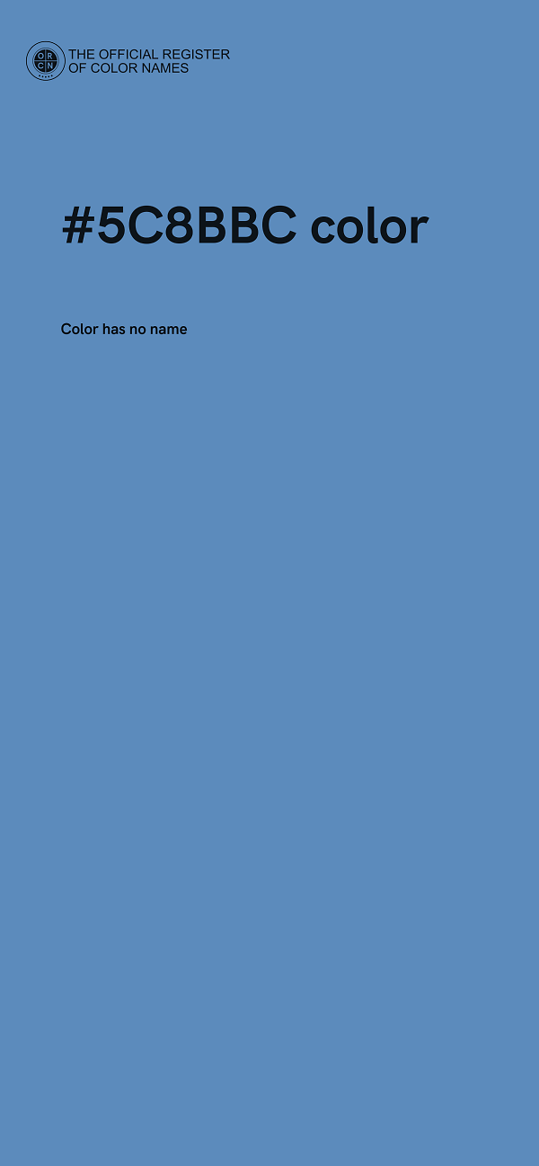 #5C8BBC color image