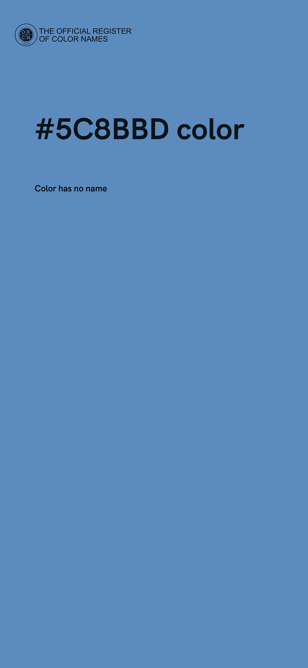 #5C8BBD color image