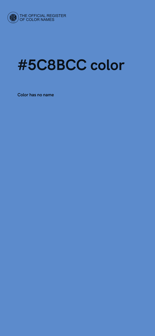 #5C8BCC color image