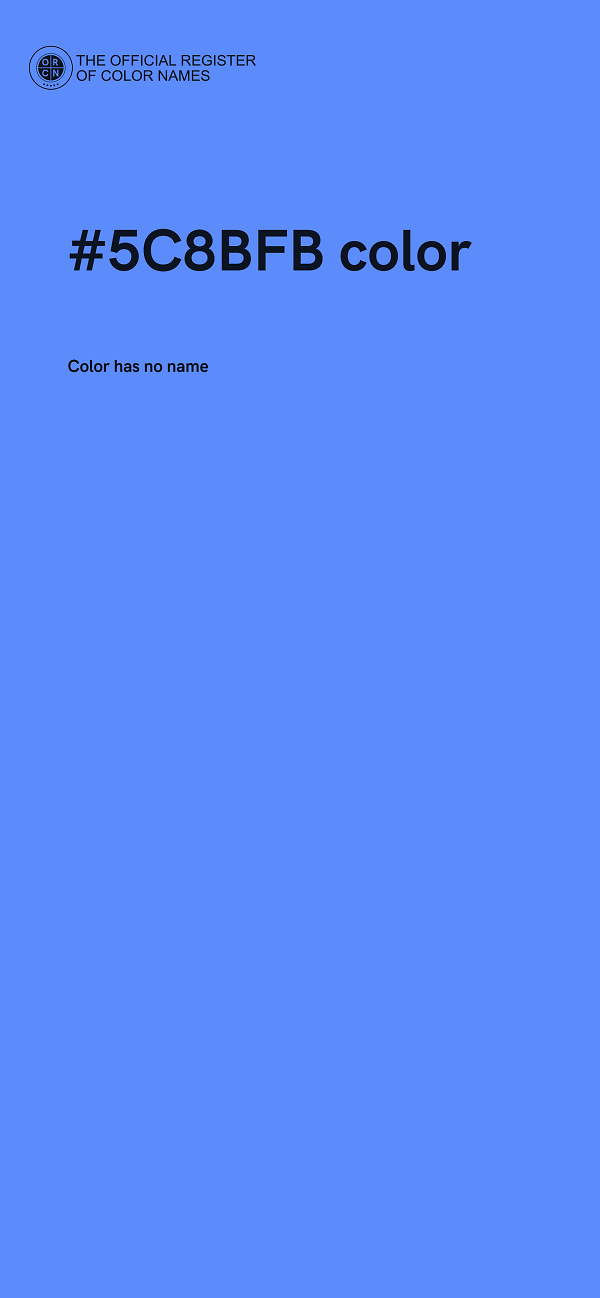 #5C8BFB color image