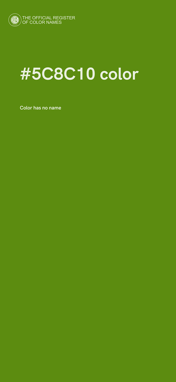 #5C8C10 color image