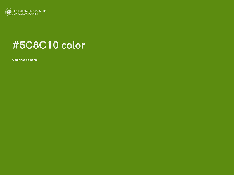 #5C8C10 color image