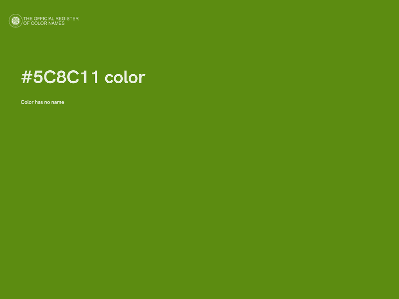 #5C8C11 color image