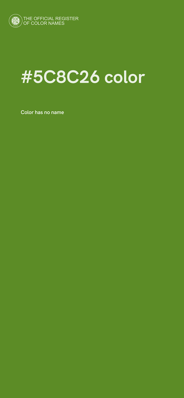 #5C8C26 color image