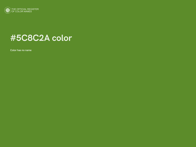 #5C8C2A color image