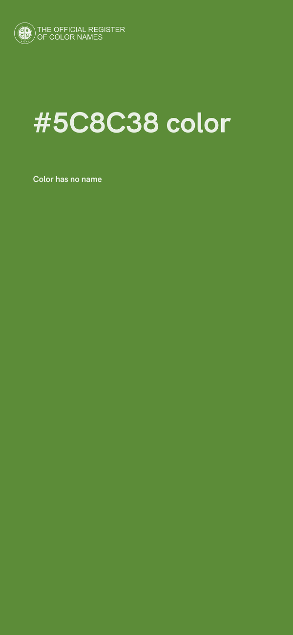 #5C8C38 color image