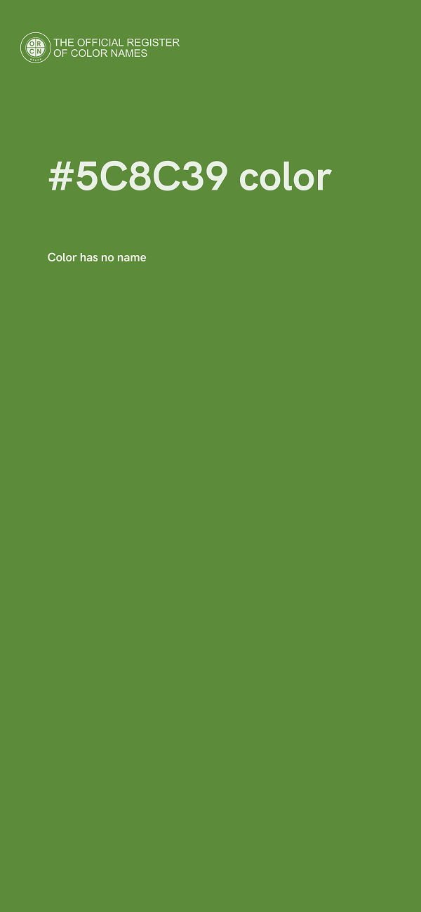 #5C8C39 color image