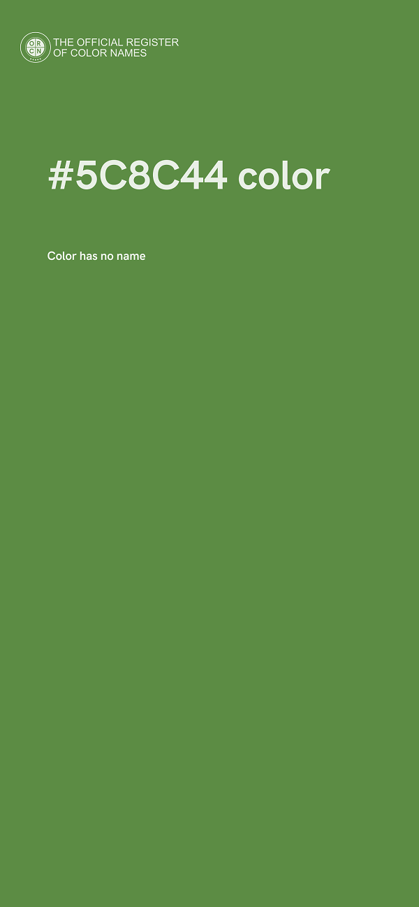 #5C8C44 color image