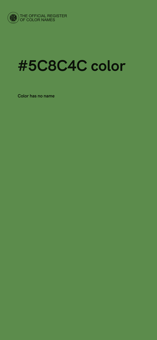 #5C8C4C color image