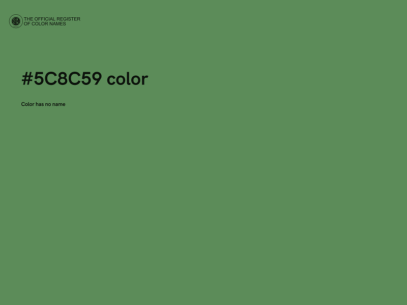 #5C8C59 color image