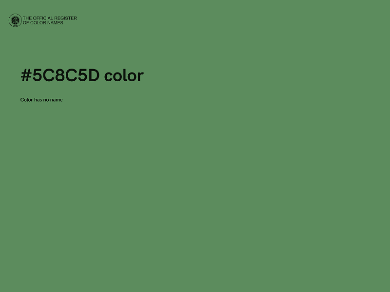 #5C8C5D color image