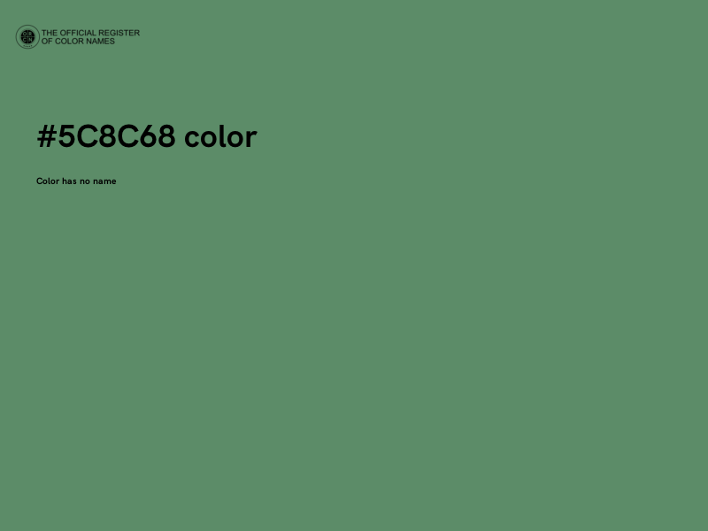#5C8C68 color image