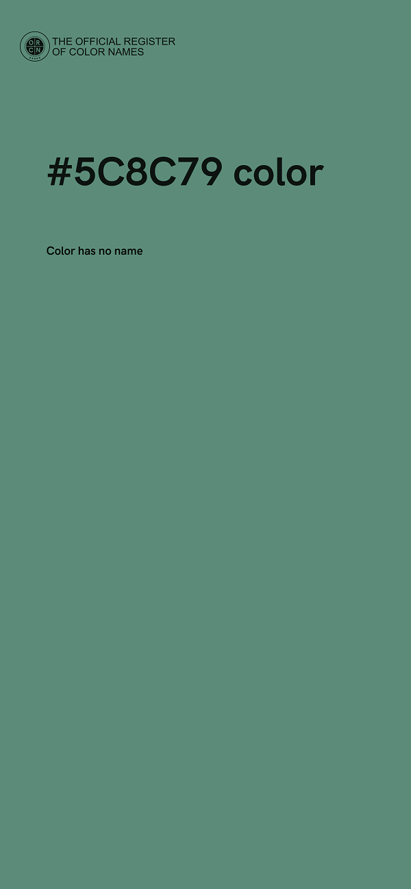 #5C8C79 color image