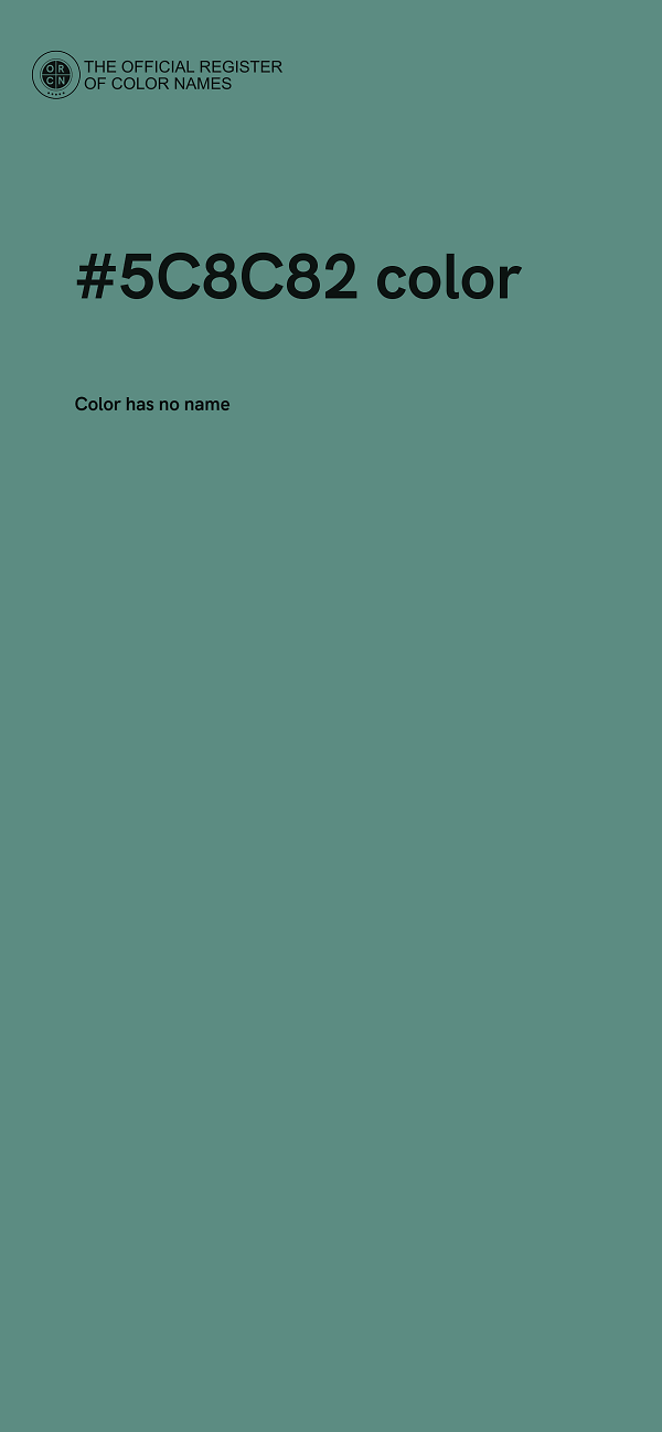#5C8C82 color image