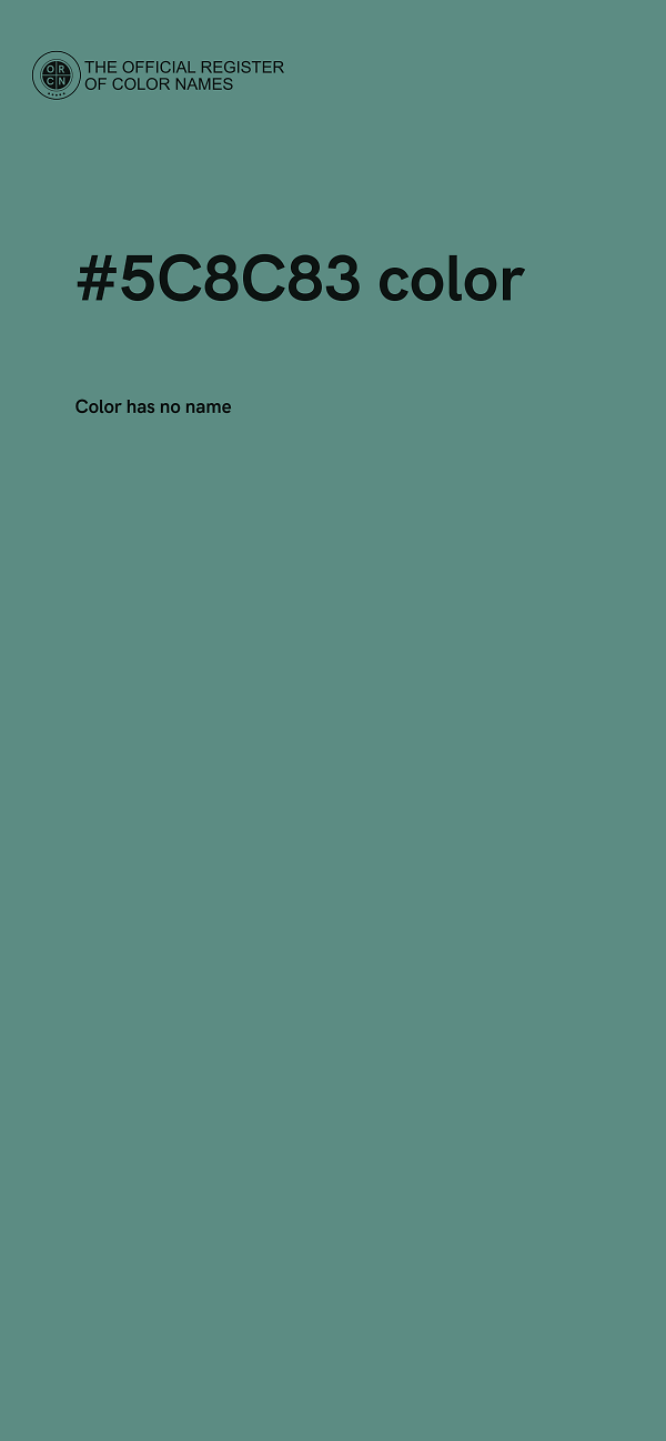 #5C8C83 color image