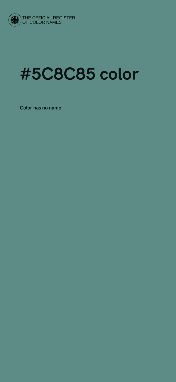 #5C8C85 color image