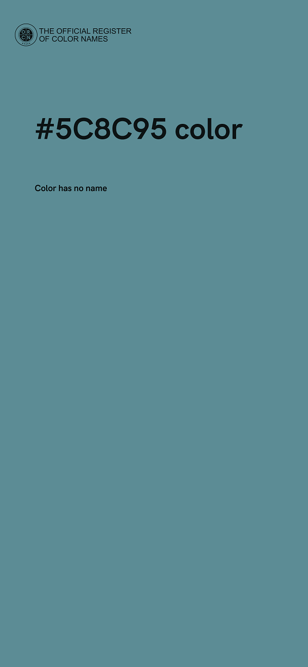 #5C8C95 color image