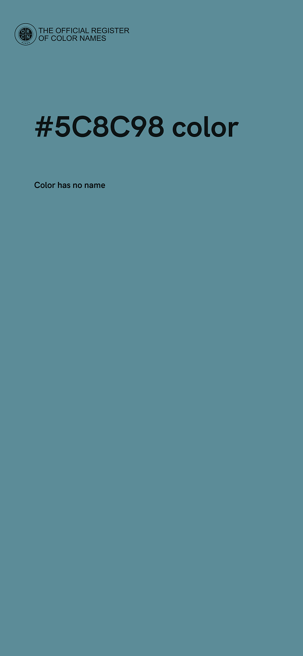#5C8C98 color image