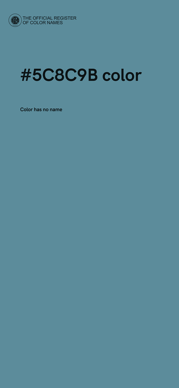 #5C8C9B color image