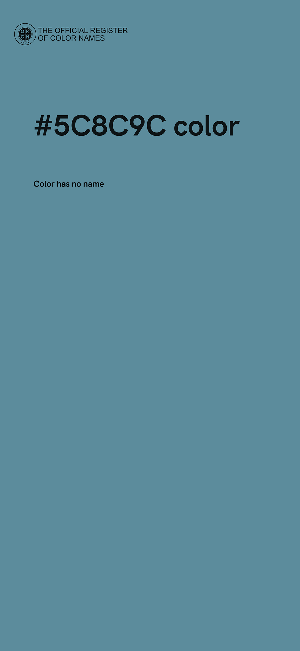 #5C8C9C color image
