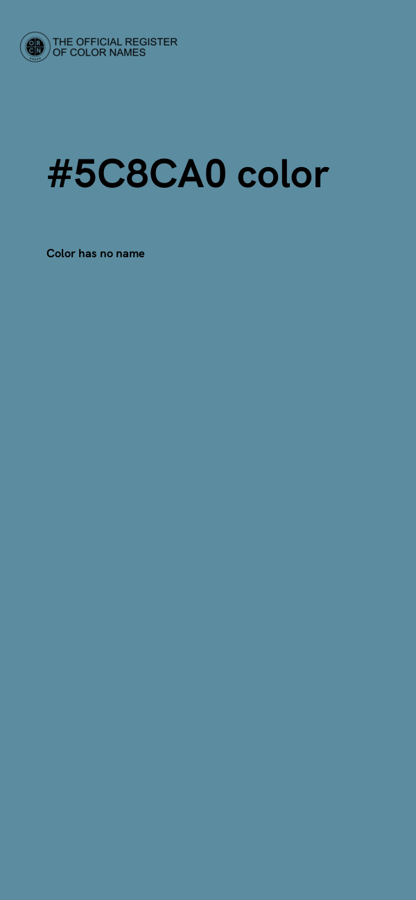 #5C8CA0 color image