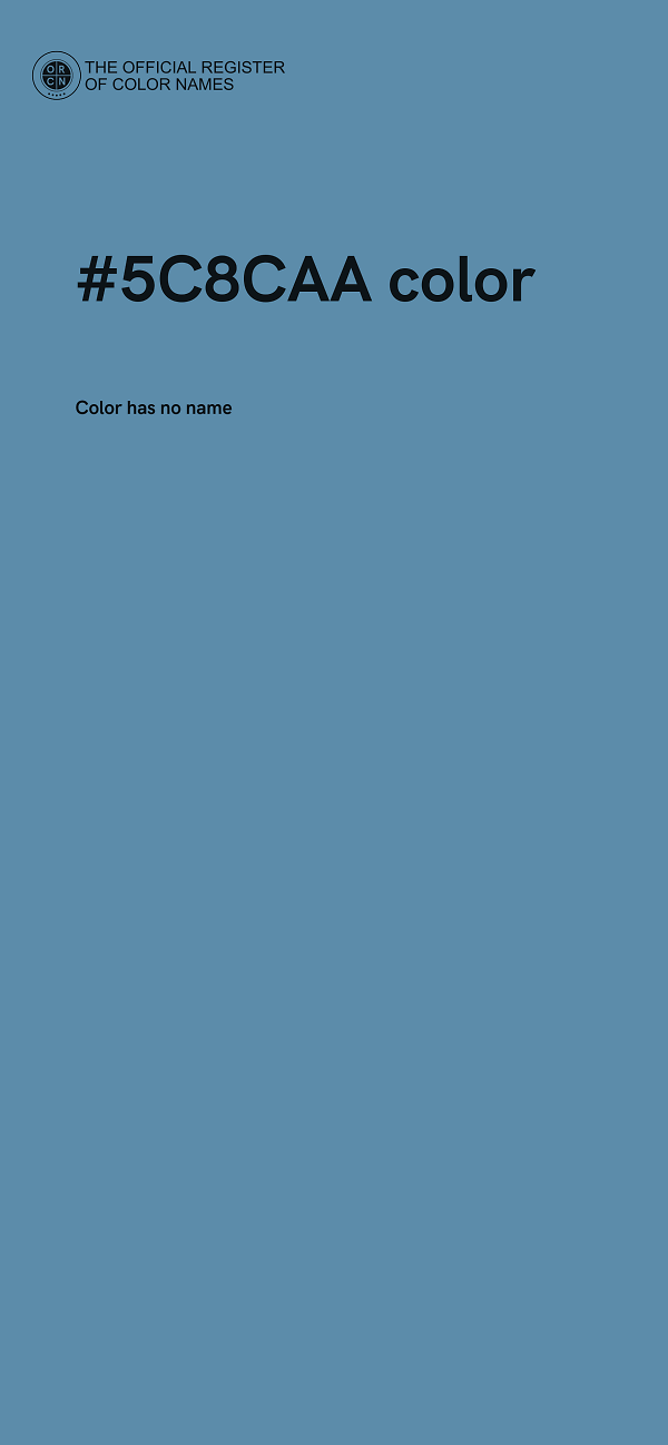 #5C8CAA color image