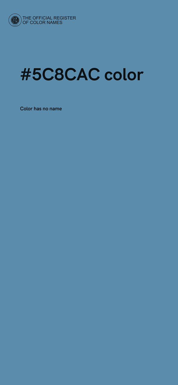 #5C8CAC color image