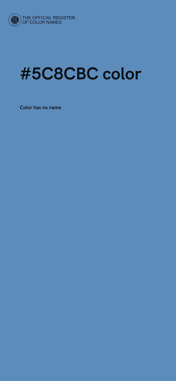 #5C8CBC color image