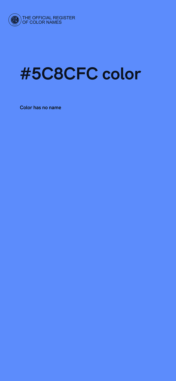 #5C8CFC color image