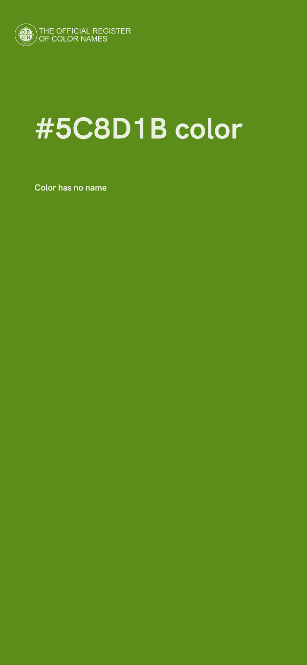 #5C8D1B color image