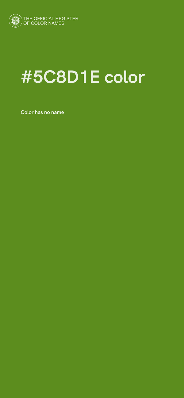 #5C8D1E color image