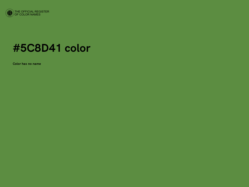 #5C8D41 color image