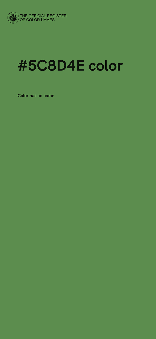 #5C8D4E color image