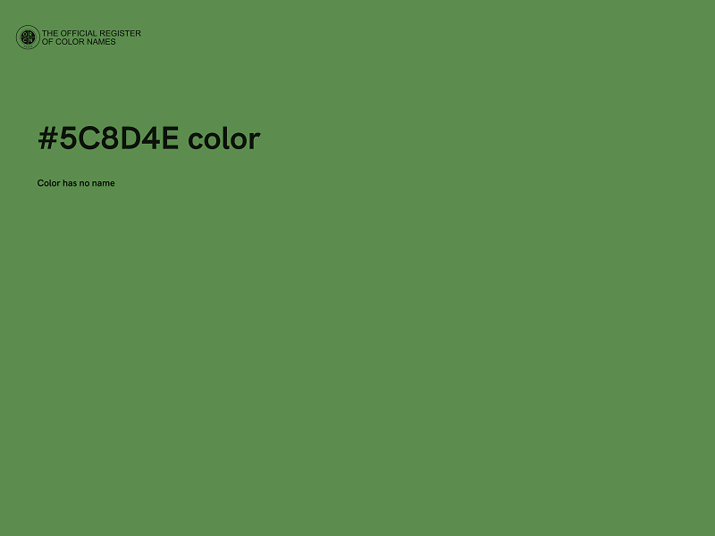 #5C8D4E color image