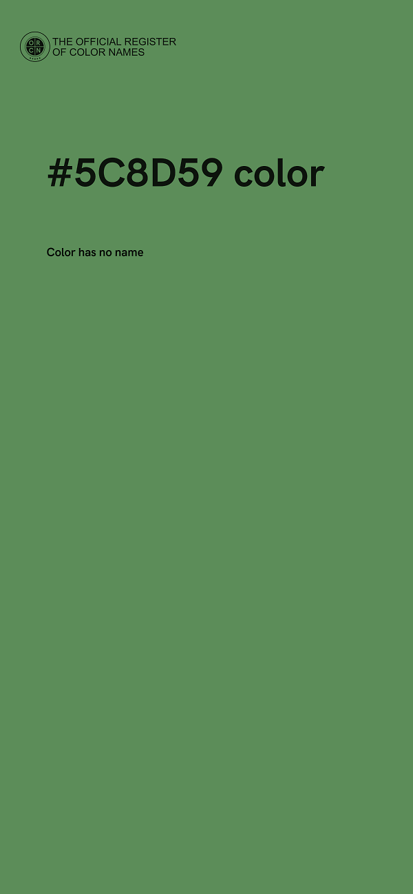 #5C8D59 color image