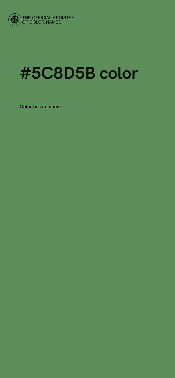 #5C8D5B color image