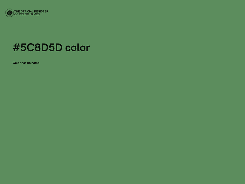 #5C8D5D color image