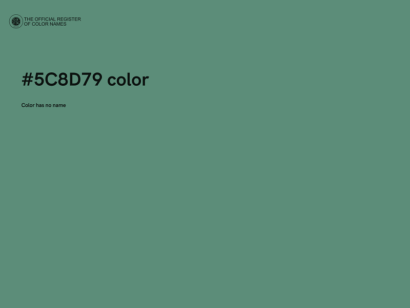 #5C8D79 color image