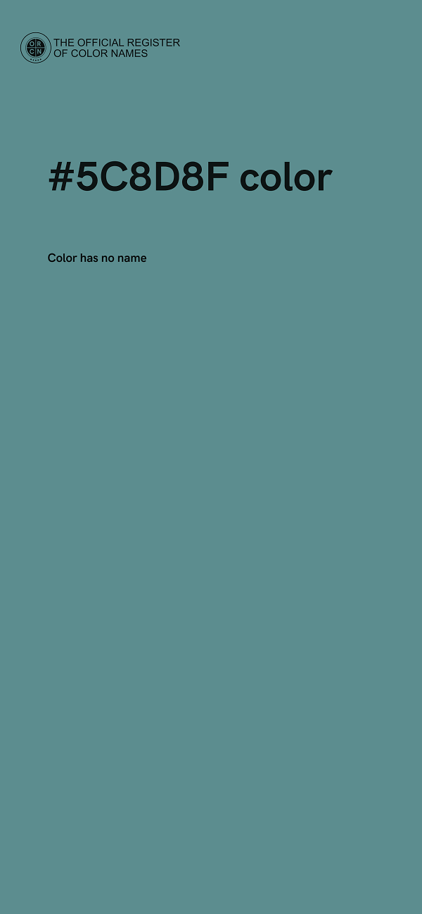 #5C8D8F color image
