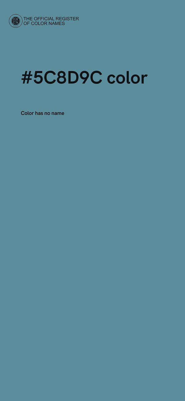 #5C8D9C color image