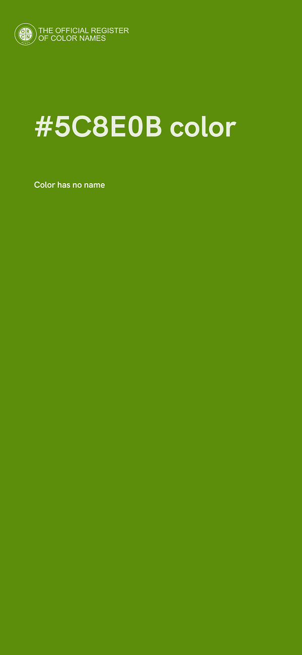 #5C8E0B color image