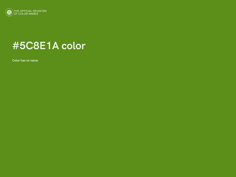 #5C8E1A color image