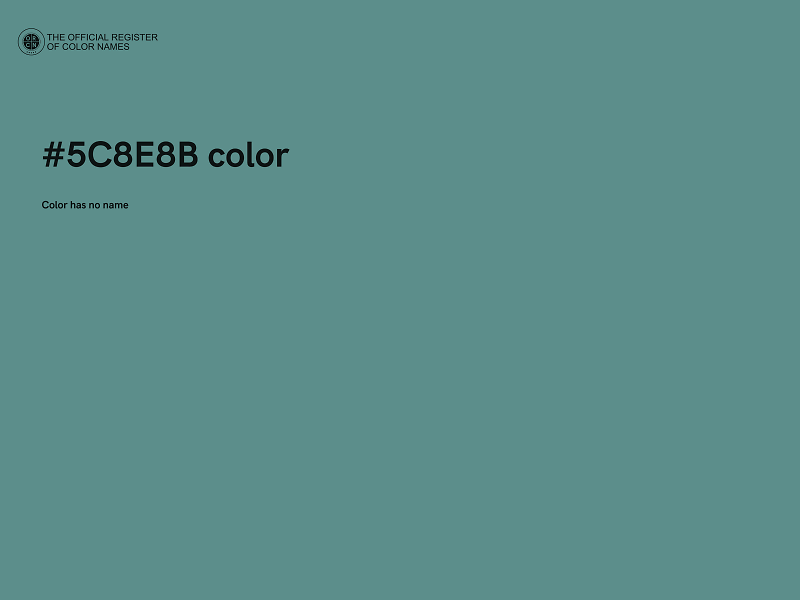 #5C8E8B color image