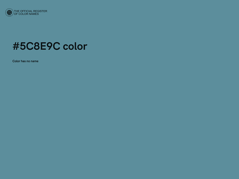 #5C8E9C color image