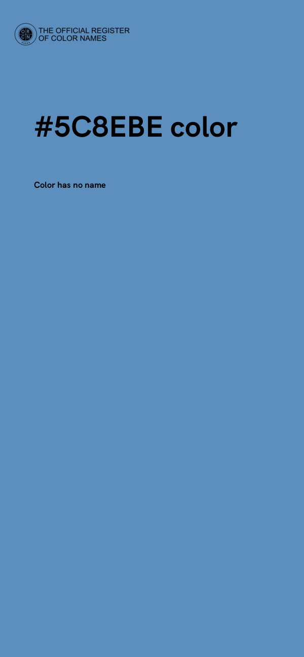 #5C8EBE color image